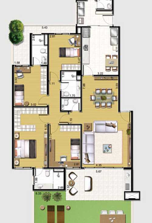 Apartamento à venda com 4 quartos, 270m² - Foto 14