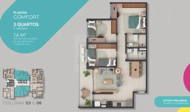 Apartamento à venda com 3 quartos, 67m² - Foto 6