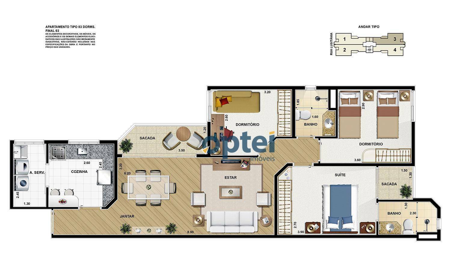 Apartamento à venda com 3 quartos, 81m² - Foto 14