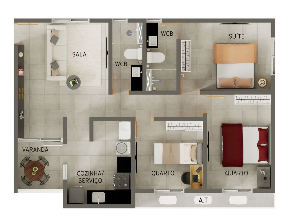 Apartamento à venda com 2 quartos, 53m² - Foto 22