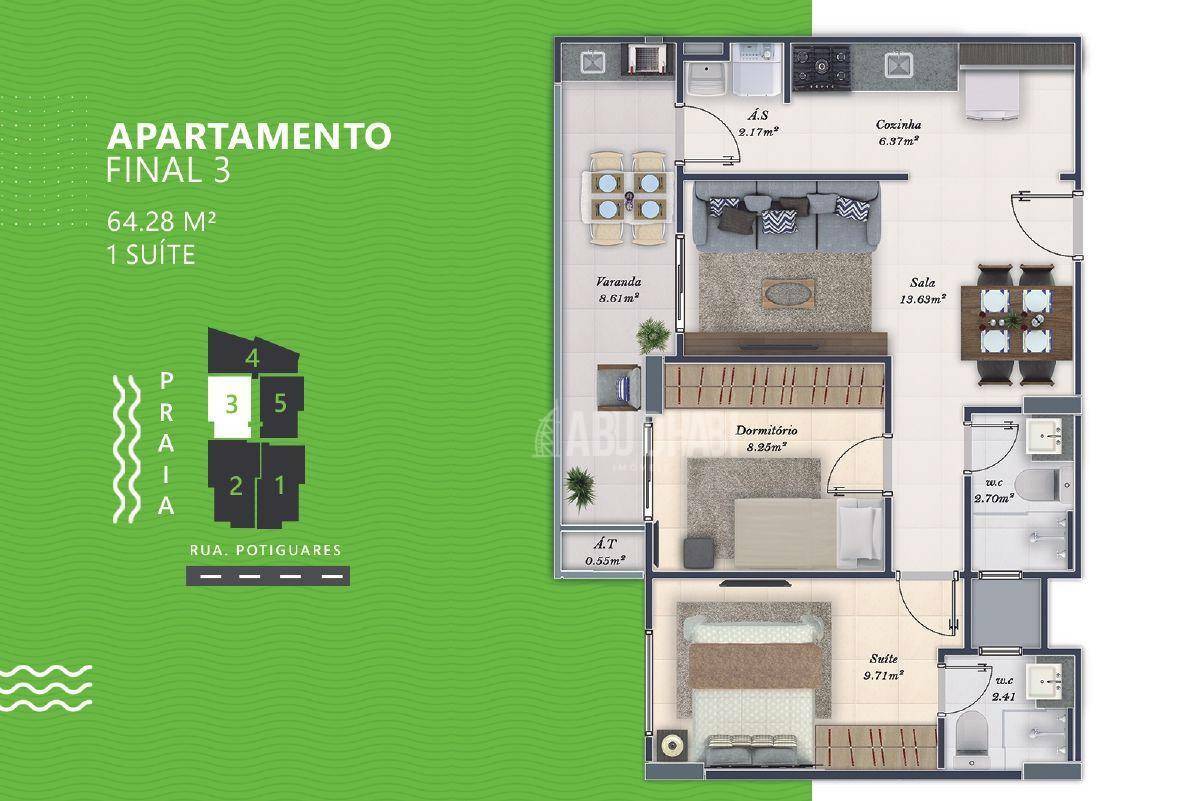 Apartamento à venda com 2 quartos, 64m² - Foto 12