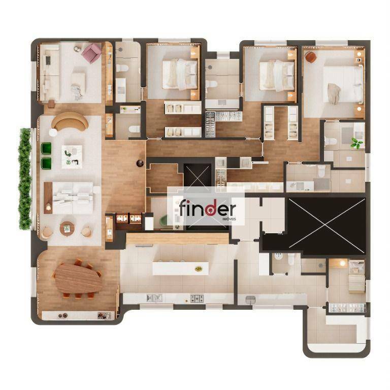 Apartamento à venda com 3 quartos, 244m² - Foto 19