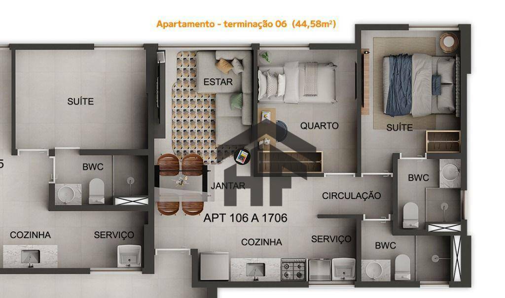 Apartamento à venda com 1 quarto, 32m² - Foto 8