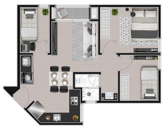 Apartamento à venda com 2 quartos, 35m² - Foto 14