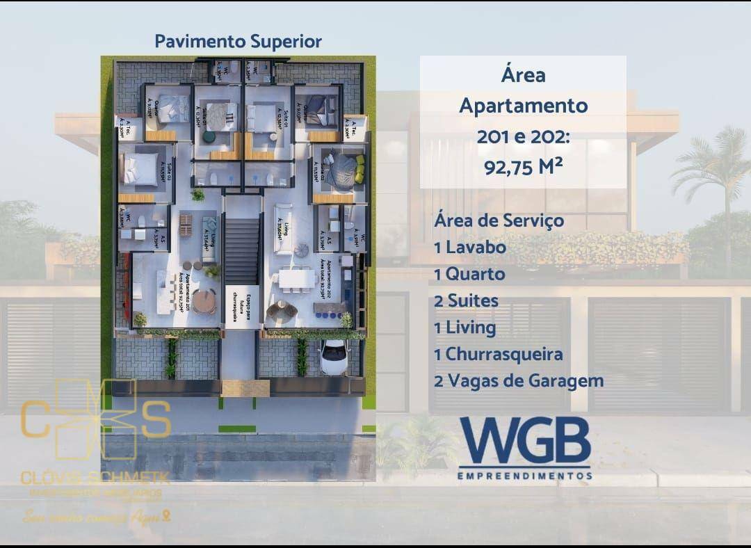 Apartamento à venda com 3 quartos, 92m² - Foto 3