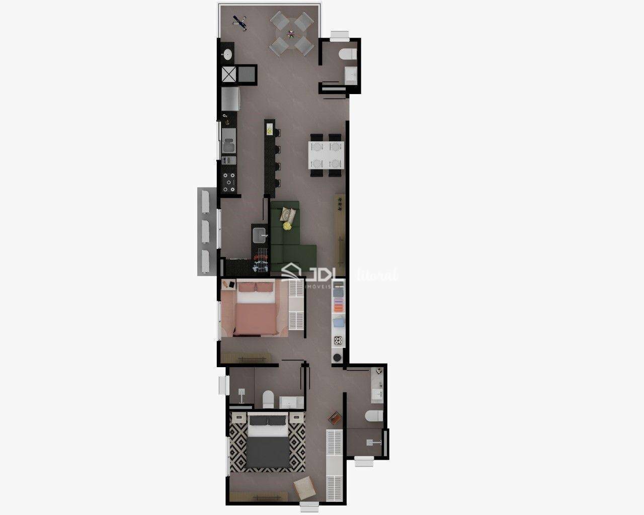 Apartamento à venda com 2 quartos, 91m² - Foto 9