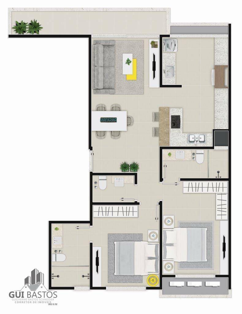 Apartamento à venda com 2 quartos, 91m² - Foto 19