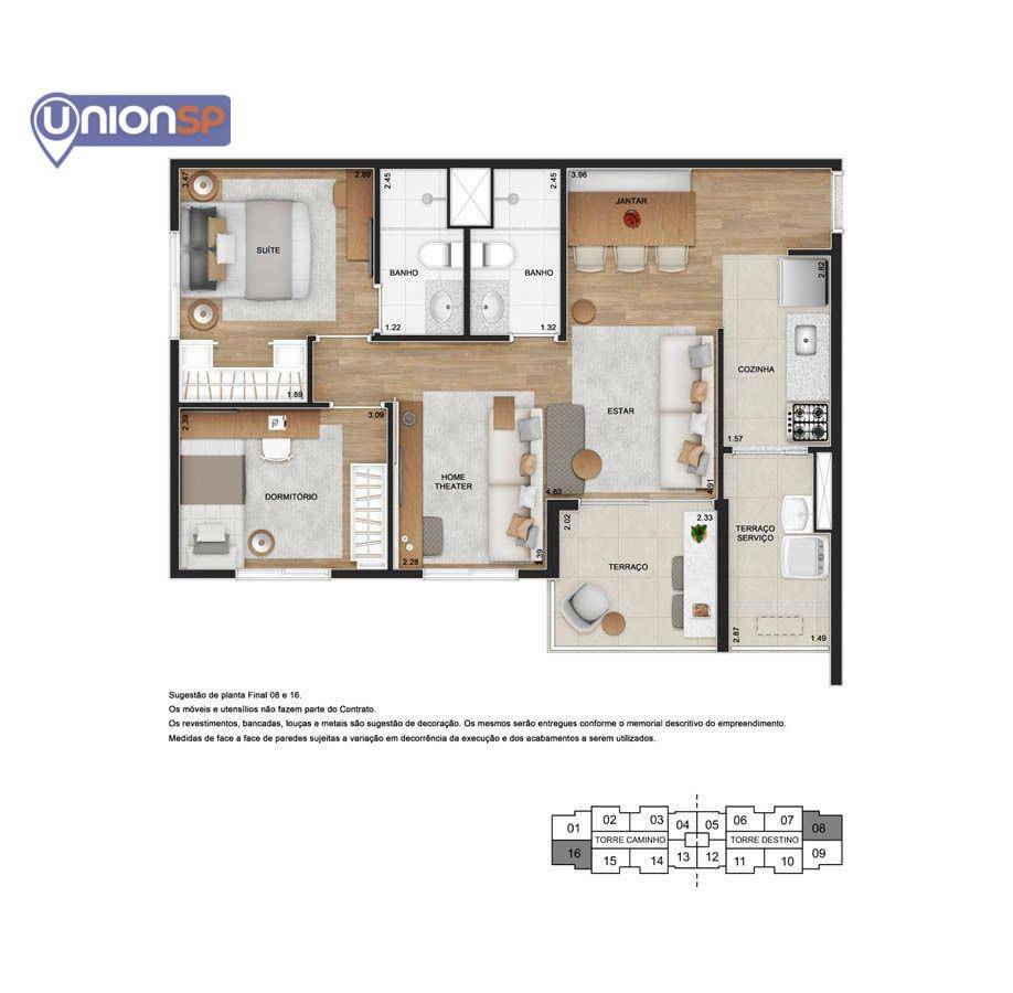 Apartamento à venda com 3 quartos, 65m² - Foto 42