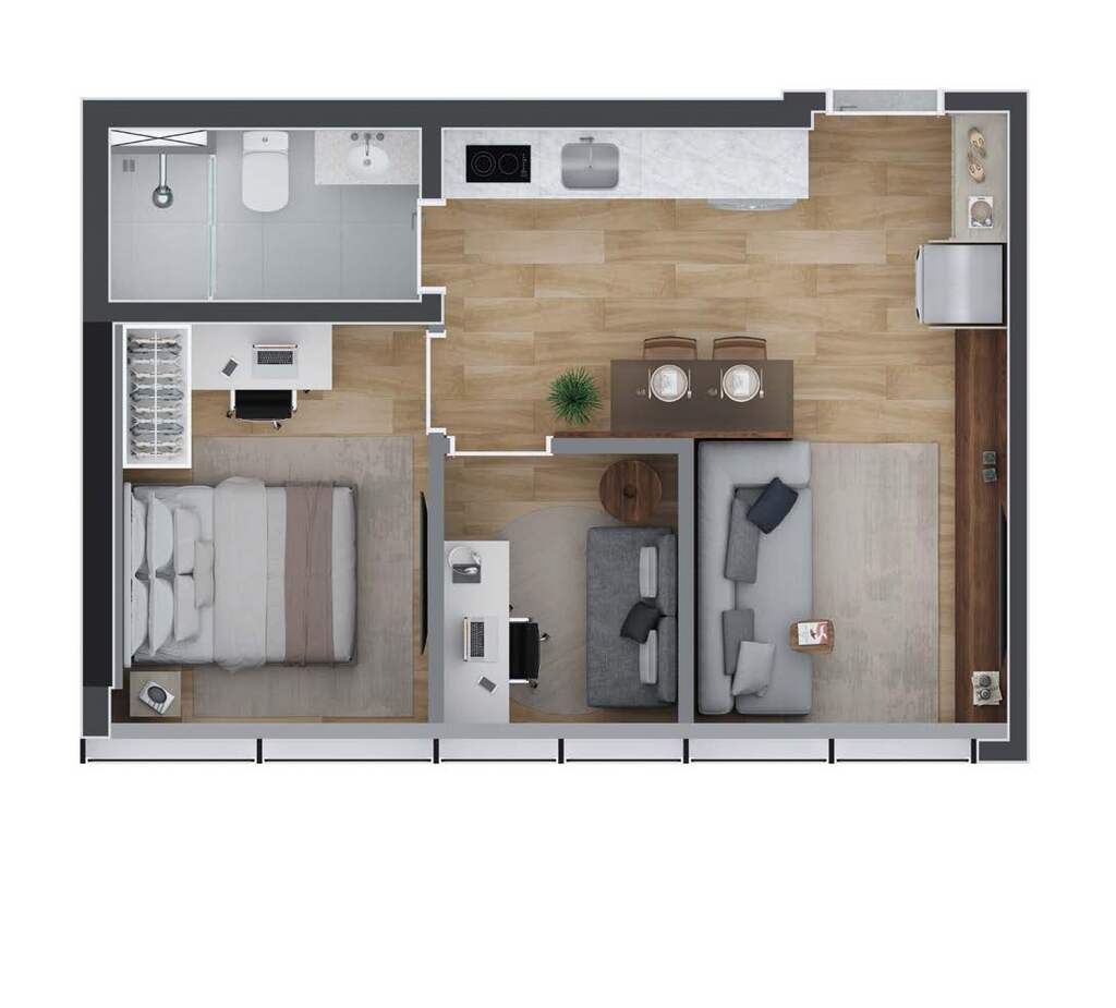 Apartamento à venda com 1 quarto, 4115m² - Foto 36