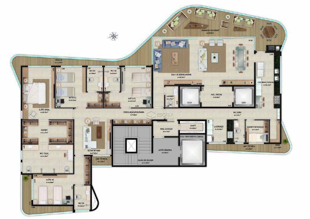 Apartamento à venda com 4 quartos, 330m² - Foto 10