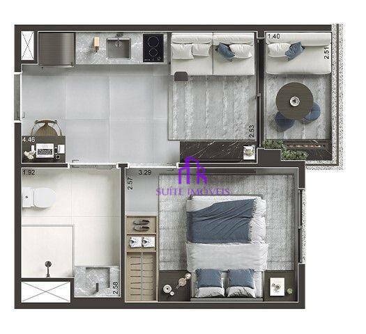 Apartamento à venda com 2 quartos, 39m² - Foto 17