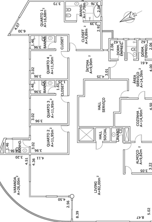 Apartamento à venda com 4 quartos, 270m² - Foto 11