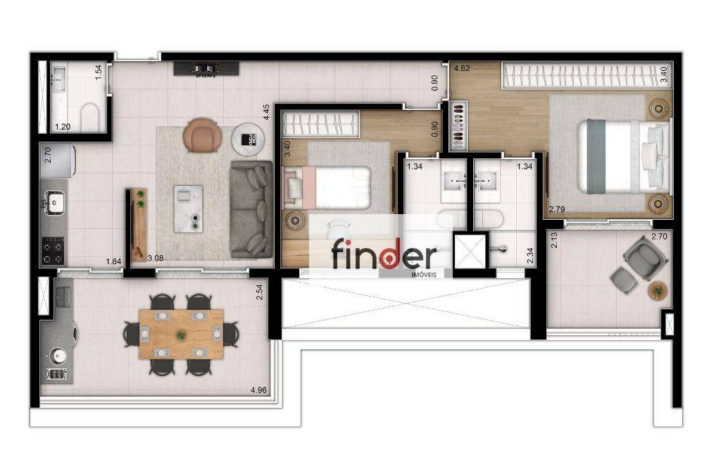 Apartamento à venda com 3 quartos, 163m² - Foto 55