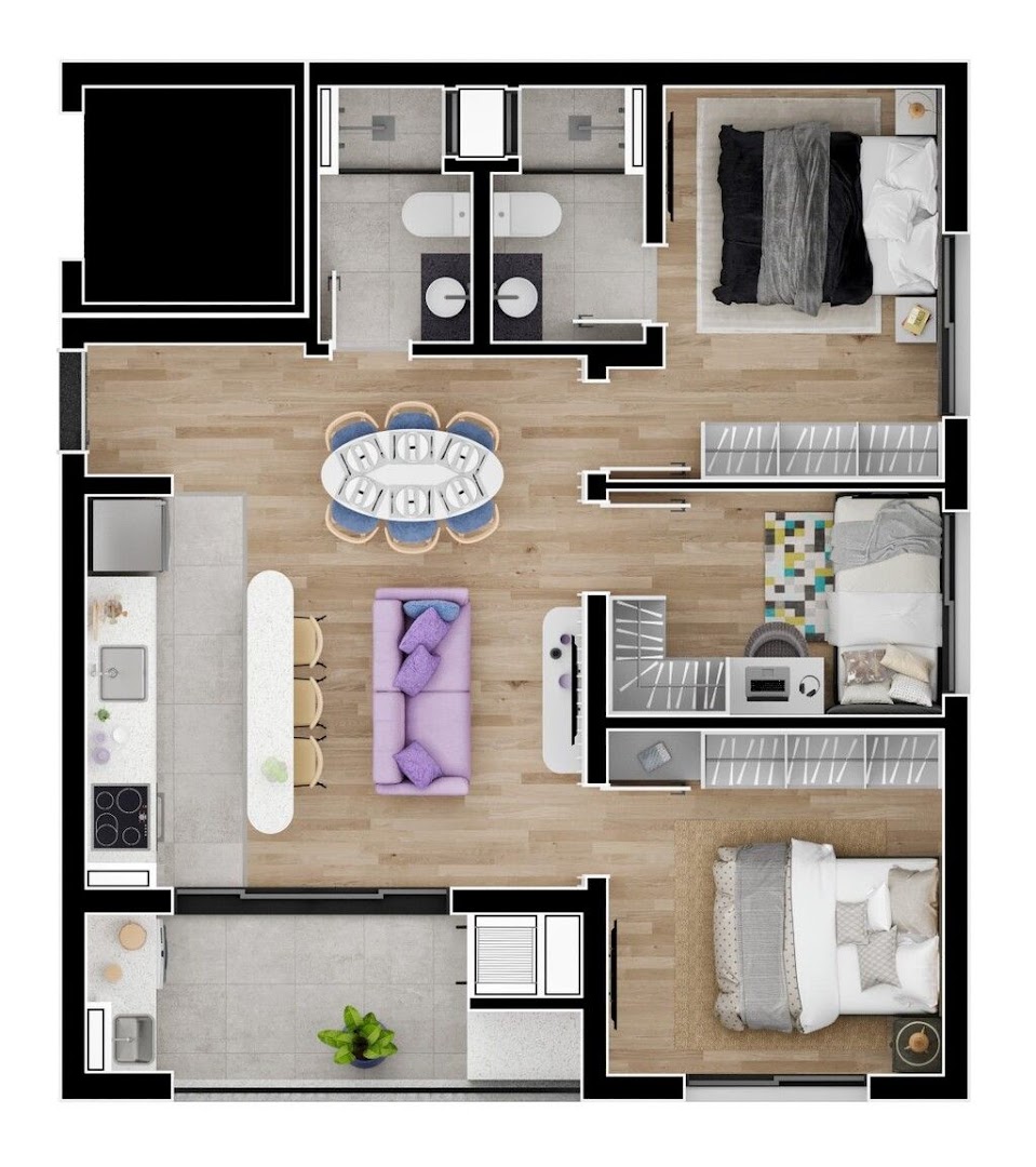 Apartamento à venda com 3 quartos, 90m² - Foto 31