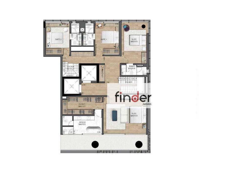 Apartamento à venda com 3 quartos, 232m² - Foto 74