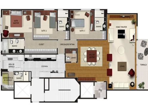 Apartamento à venda com 3 quartos, 161m² - Foto 3