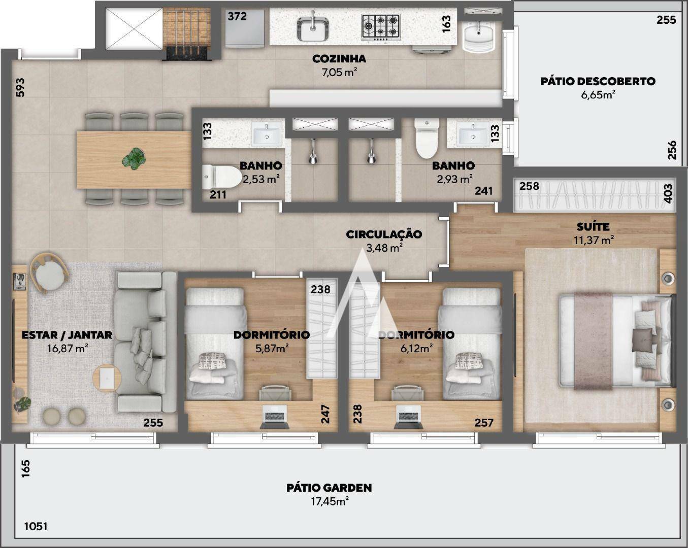 Apartamento à venda com 3 quartos, 67m² - Foto 4