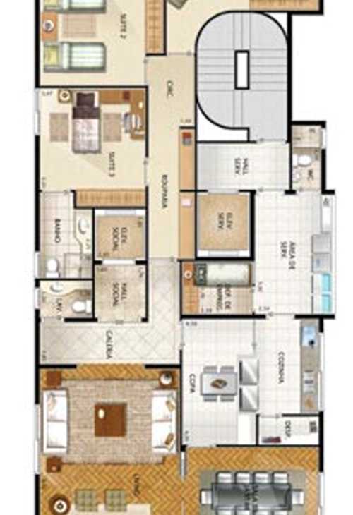 Apartamento à venda com 3 quartos, 250m² - Foto 3