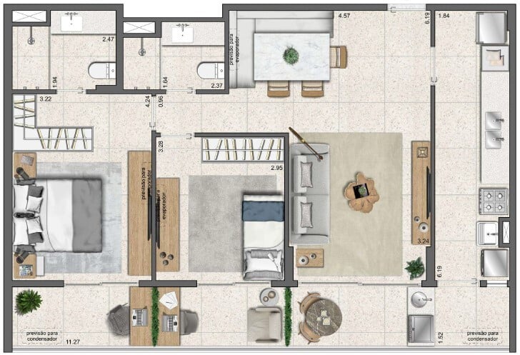 Apartamento à venda com 2 quartos, 7084m² - Foto 33