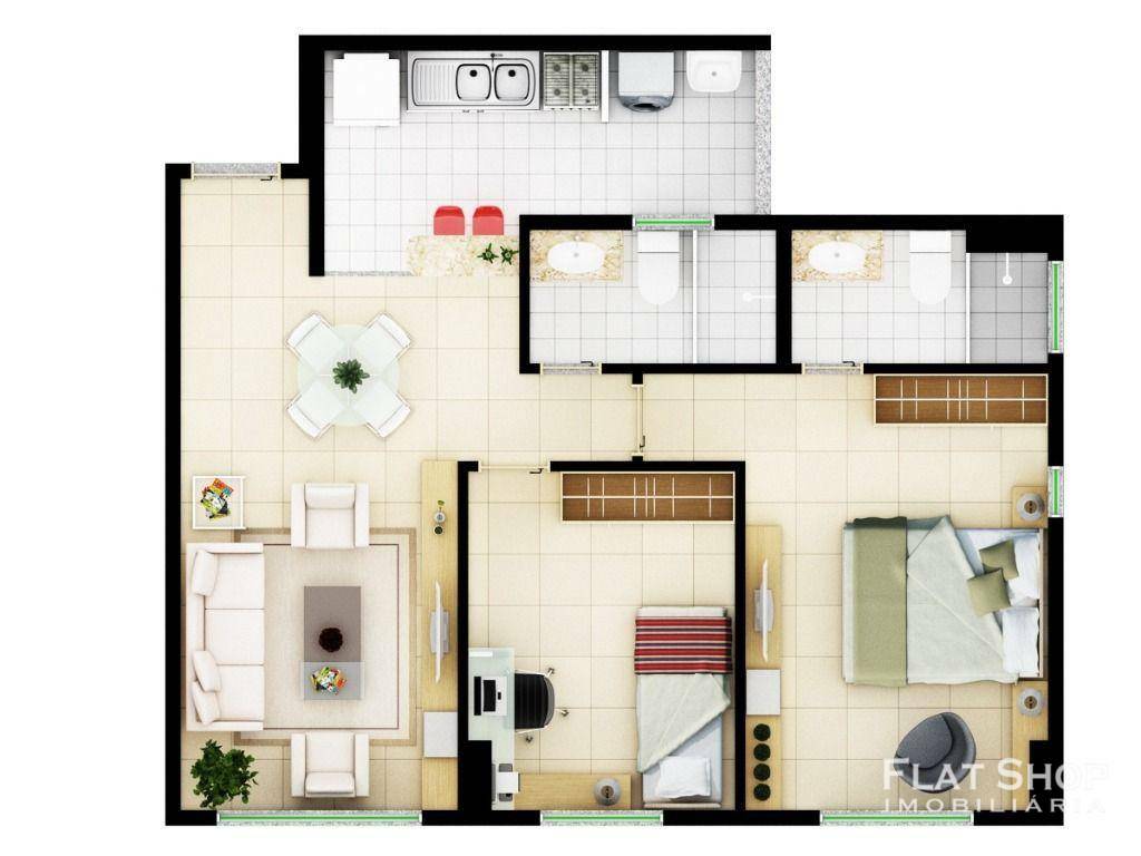 Apartamento à venda com 2 quartos, 73m² - Foto 8