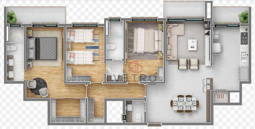 Apartamento à venda com 3 quartos, 120m² - Foto 5