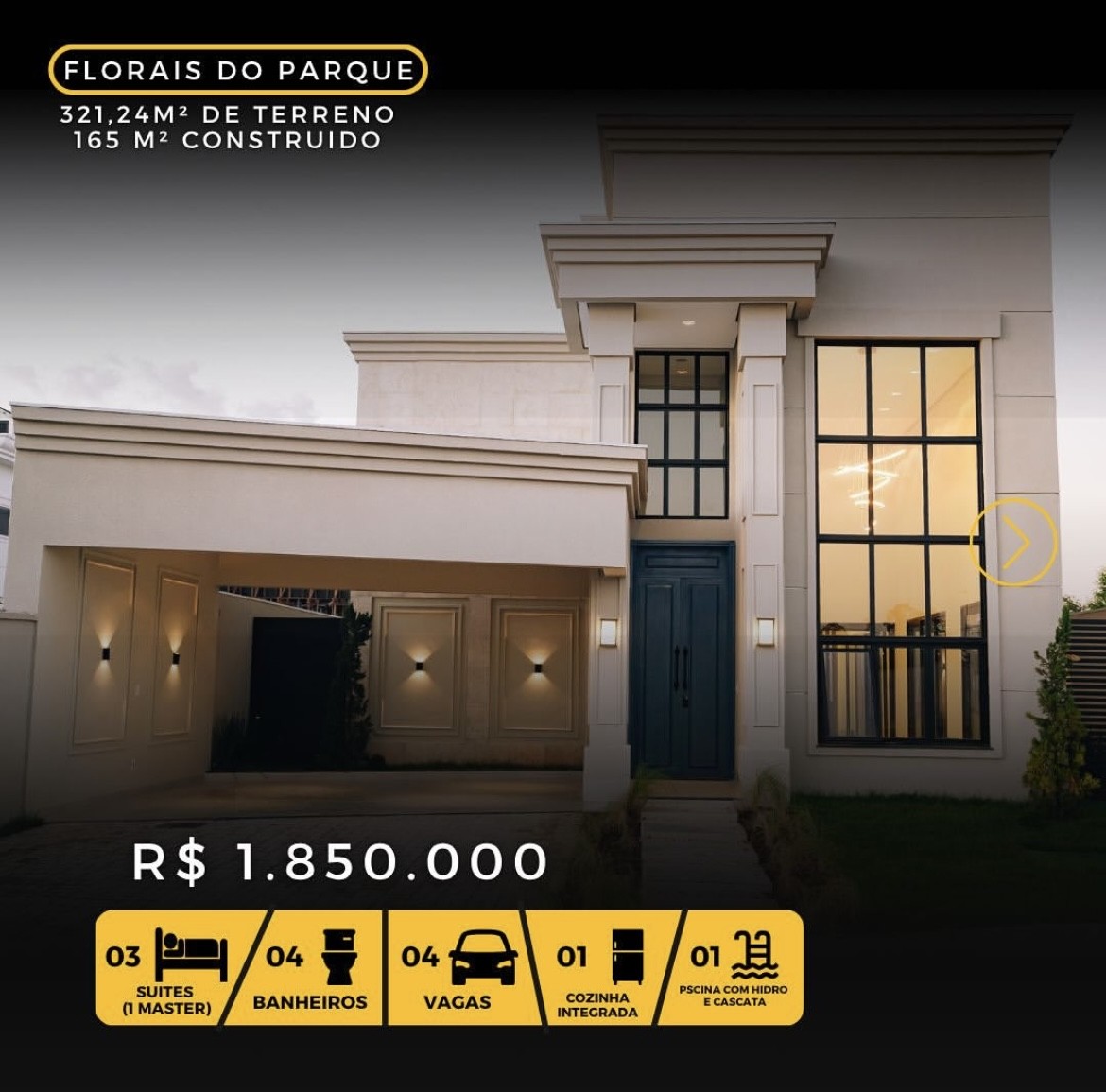Casa de Condomínio à venda com 3 quartos, 165m² - Foto 1