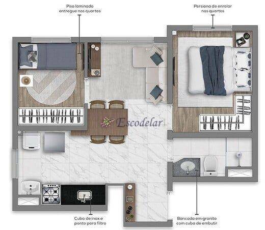 Apartamento à venda com 1 quarto, 24m² - Foto 20