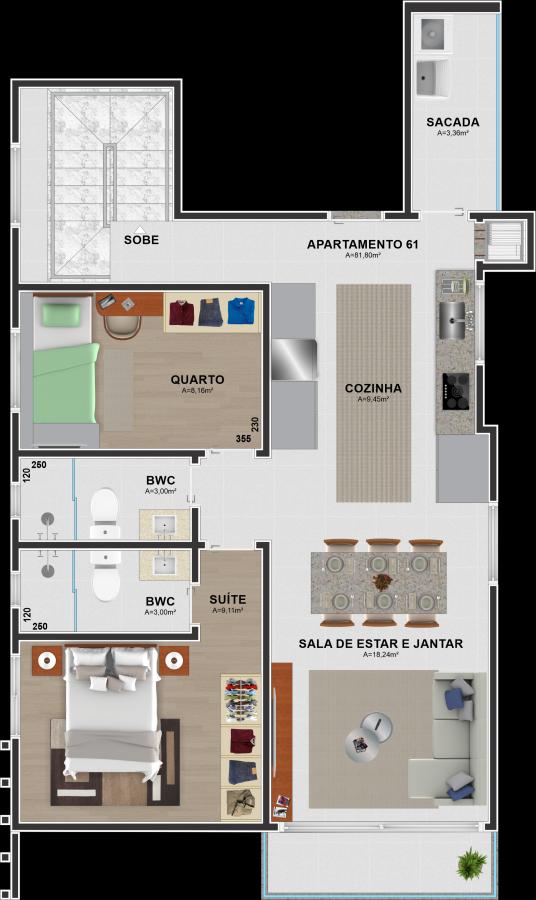 Apartamento à venda com 3 quartos, 79m² - Foto 34