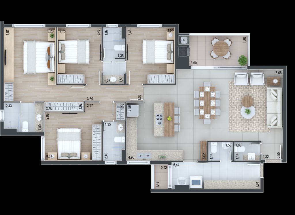 Apartamento à venda com 3 quartos, 171m² - Foto 37