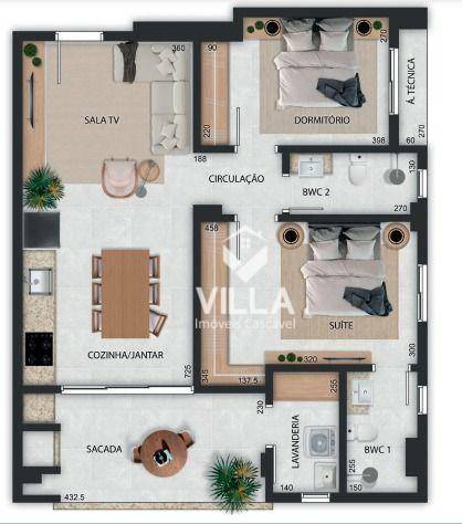 Apartamento à venda com 2 quartos, 88m² - Foto 4