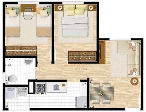 Apartamento à venda com 2 quartos, 45m² - Foto 4