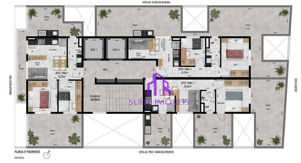 Apartamento à venda com 2 quartos, 37m² - Foto 17