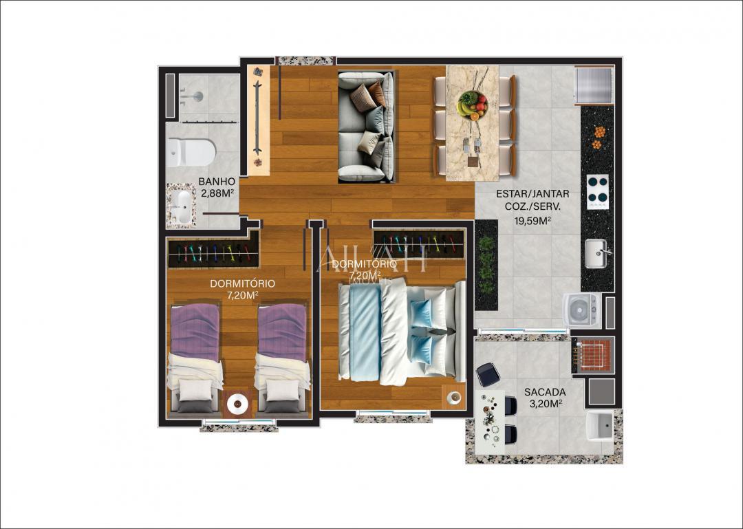 Apartamento à venda com 2 quartos, 47m² - Foto 6