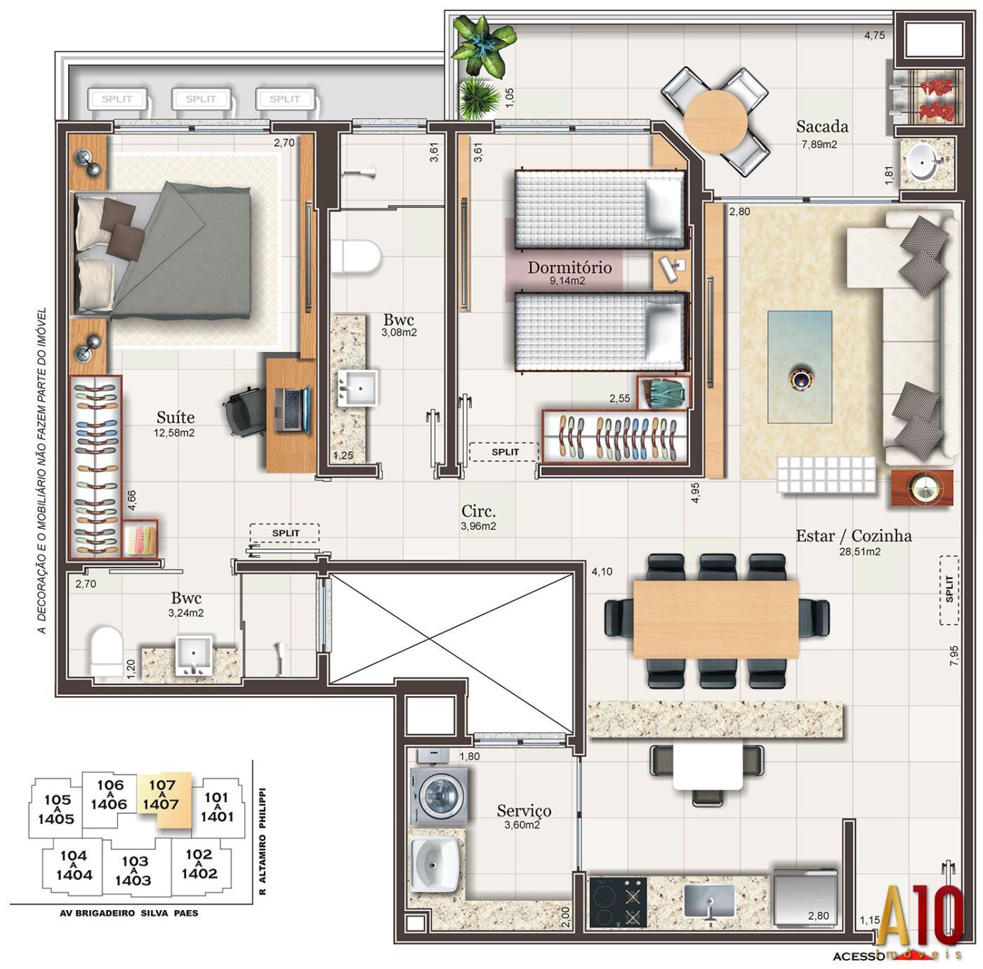 Apartamento à venda com 2 quartos, 84m² - Foto 42