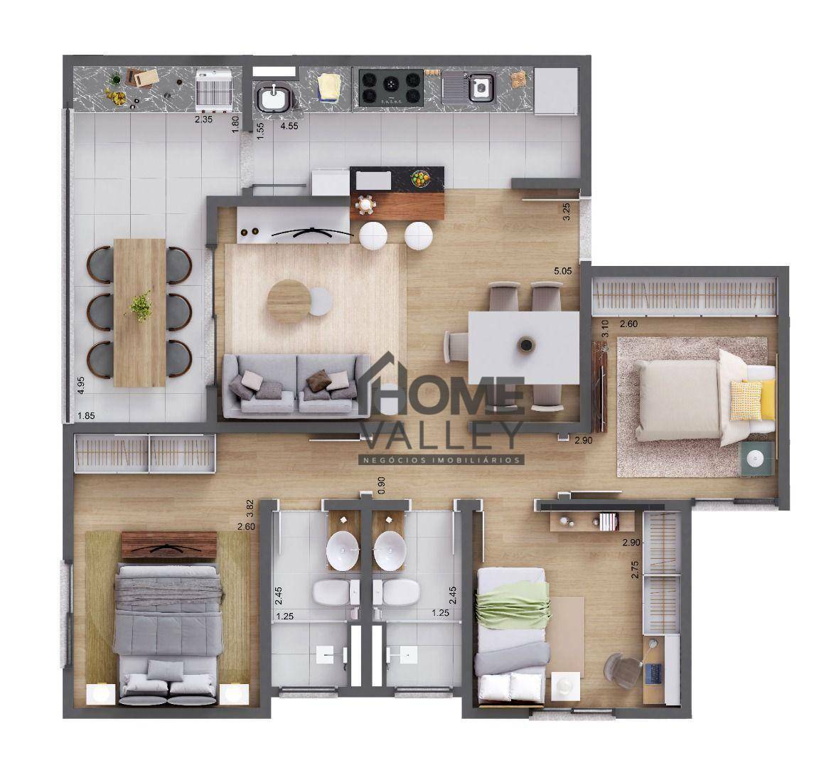 Apartamento à venda com 2 quartos, 70m² - Foto 24