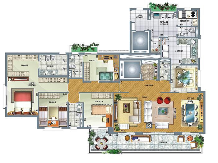 Apartamento à venda com 4 quartos, 189m² - Foto 9