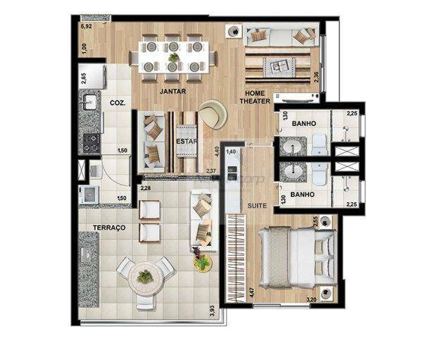 Apartamento à venda com 2 quartos, 69m² - Foto 60