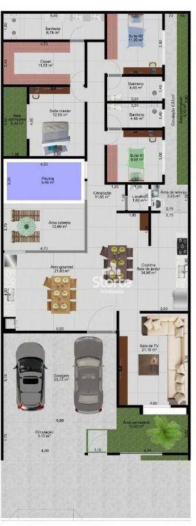 Casa à venda com 3 quartos, 211m² - Foto 4