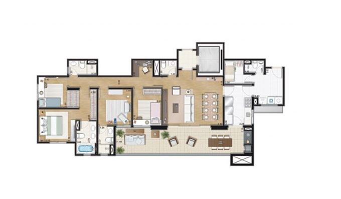 Apartamento à venda com 4 quartos, 359m² - Foto 15