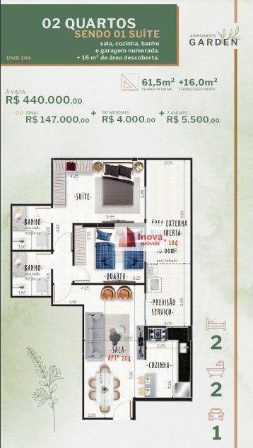 Apartamento à venda com 2 quartos, 114m² - Foto 8