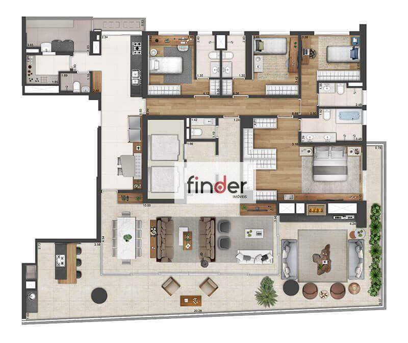 Apartamento à venda com 4 quartos, 288m² - Foto 14