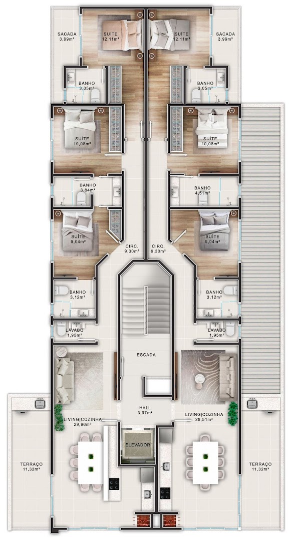 Cobertura à venda com 2 quartos, 101m² - Foto 12