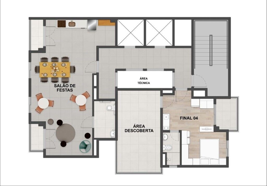 Apartamento à venda com 1 quarto, 27m² - Foto 8