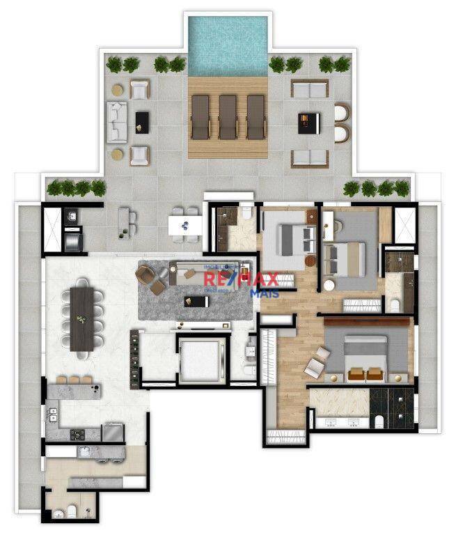 Apartamento à venda com 3 quartos, 159m² - Foto 28