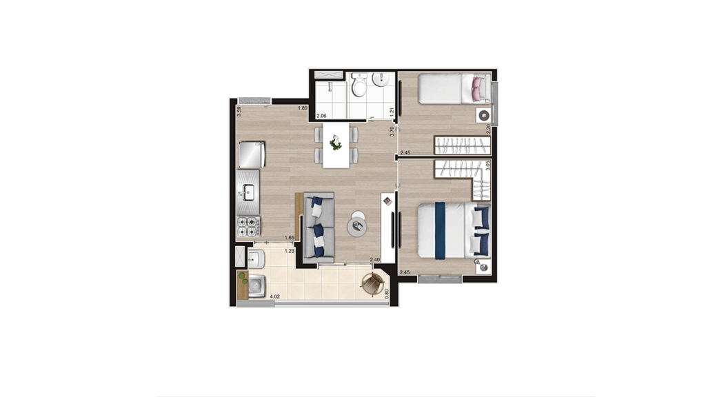 Apartamento à venda com 2 quartos, 42m² - Foto 28