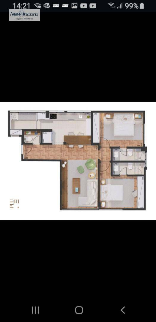 Apartamento à venda com 2 quartos, 87m² - Foto 3