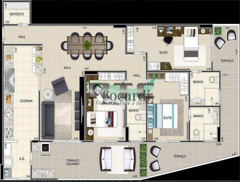 Apartamento à venda com 3 quartos, 120m² - Foto 12