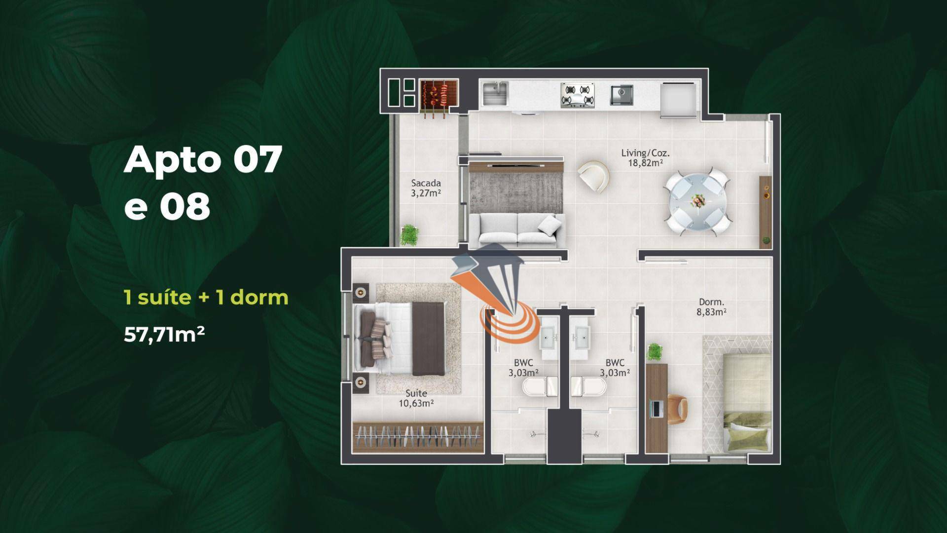 Apartamento à venda com 2 quartos, 53m² - Foto 21