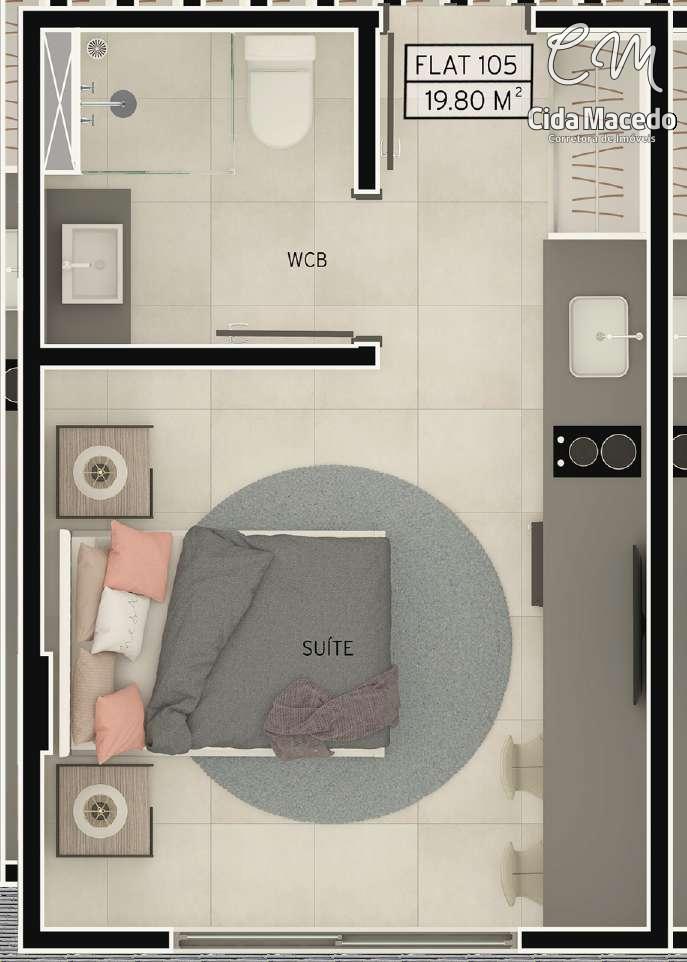 Apartamento à venda com 1 quarto, 32m² - Foto 12