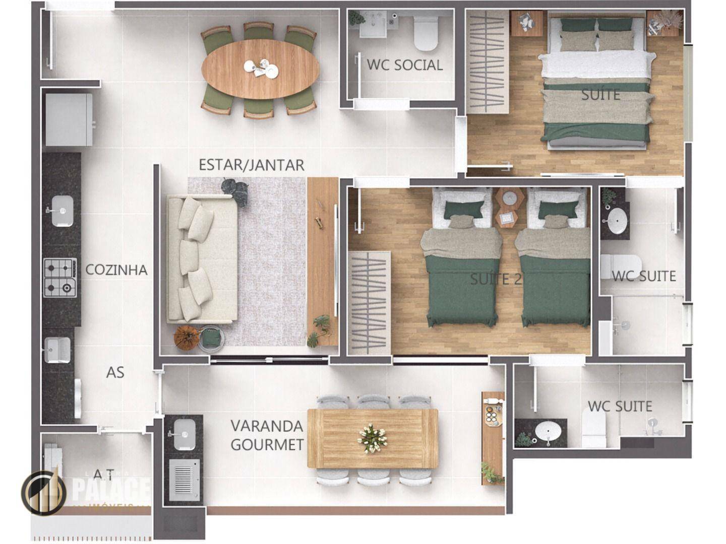 Apartamento à venda com 2 quartos, 75m² - Foto 16